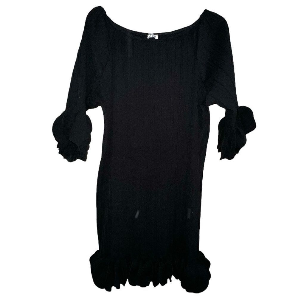 Why dress little black dress with ruffles
